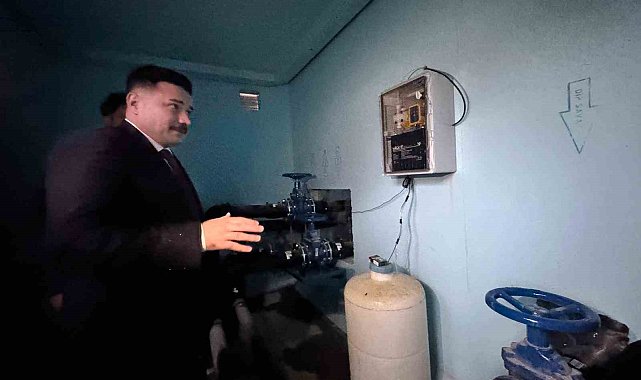 Kaymakam Acar yapımı biten su deposunda incelemelerde bulundu