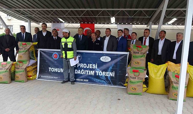 Kilis'te 737 ton sertifikalı tohum dağıtıldı