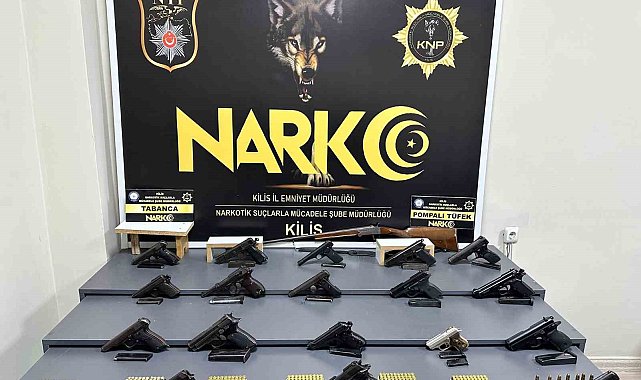 Kilis'te tır ve evlerde silah ile kaçak sigara ele geçirildi: 1 tutuklama