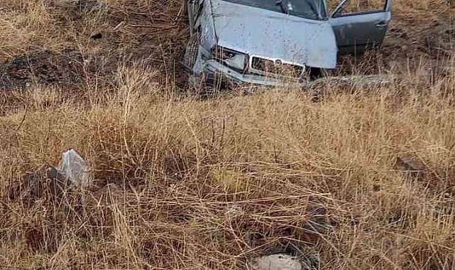 Kontrolden çıkan otomobil araziye uçtu: 1 yaralı