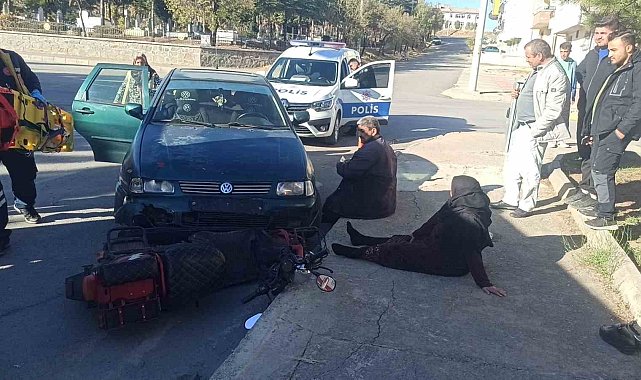 Konya'da otomobil ile motosiklet çarpıştı: 2 yaralı