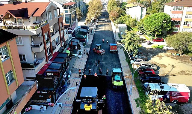 Körfez'de hafta sonu asfalt mesaisi