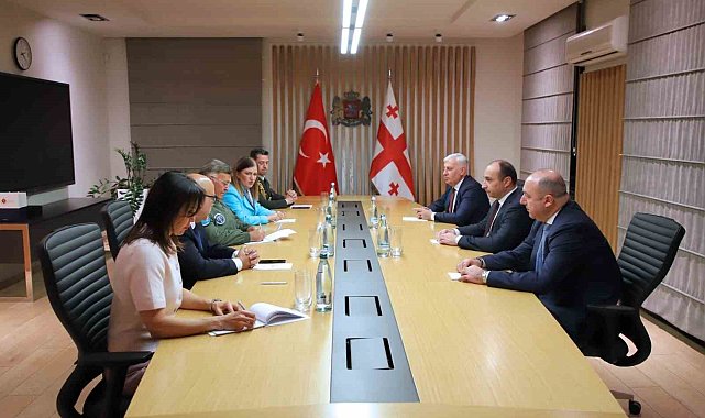 Korgeneral Kadıoğlu, Gürcistan İçişleri Bakanı Geladze ile görüştü