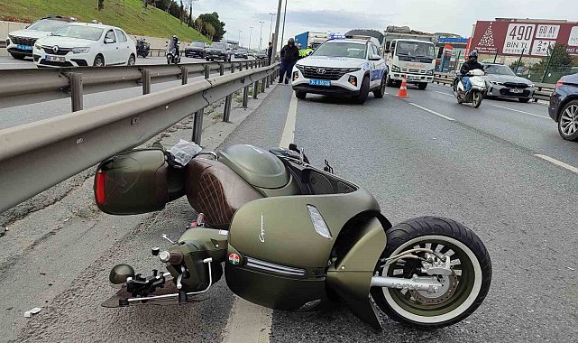 Küçükçekmece'de motosiklet kazası: 1ölü
