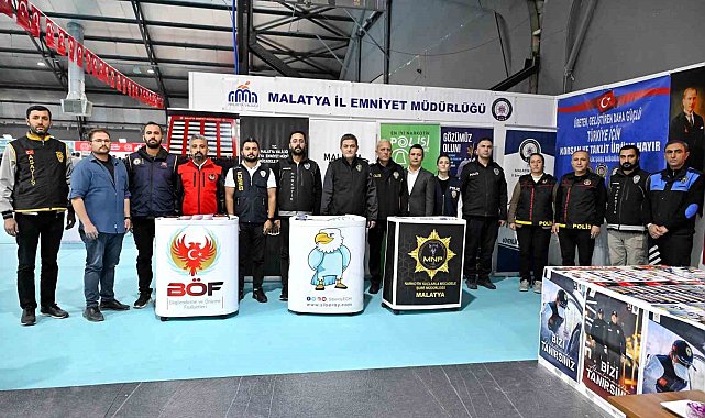 Malatya Kitap Fuarı'nda Emniyet'ten bilgilendirme standı