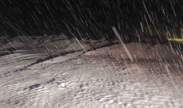 Malatya'da kırsal bölgeler kar altında