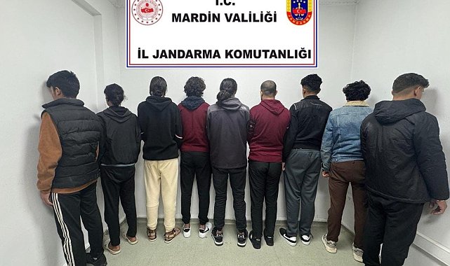 Mardin'de 9 düzensiz göçmen yakalandı