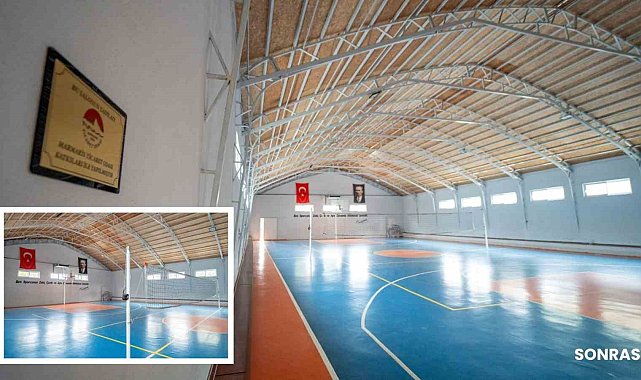 Marmaris Ortaokulu'nun spor salonu yenilendi