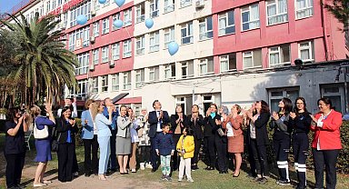 Mavi balonlar diyabete farkındalık için gökyüzüne bırakıldı