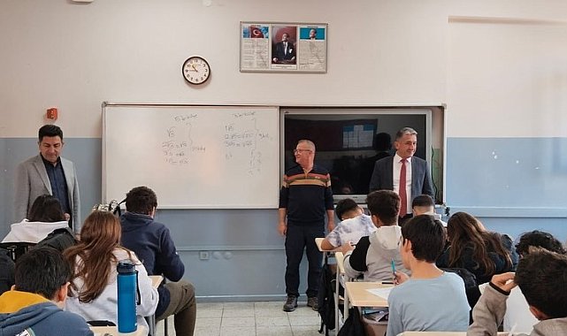 Menteşe İlçe Millî Eğitim Müdürü Kömürcü, ortak sınav uygulama süreçlerini inceledi