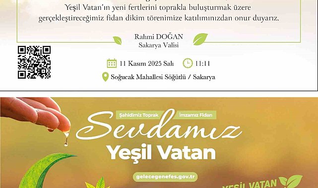 Milli Ağaçlandırma Günü'nde Sakarya'da binlerce fidan toprakla buluşacak