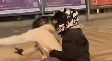 Motosikletiyle ön kaldırdı, kayarak böyle düştü