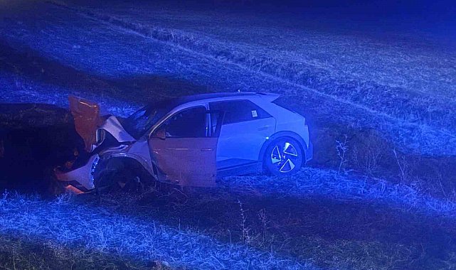 Muş'ta otomobil yola çıkan ineğe çarptı