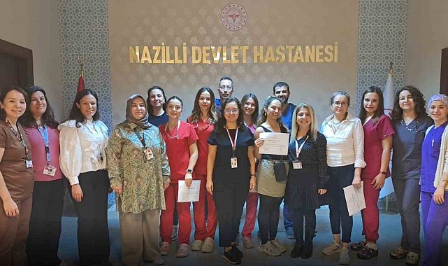 Nazilli'de ameliyathane hemşireleri sertifikalarını aldı