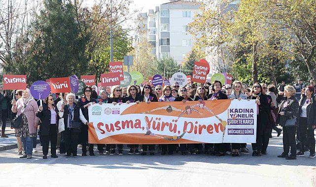 Nilüfer'de kadınlardan şiddete karşı ortak ses: "Susma, yürü, diren"