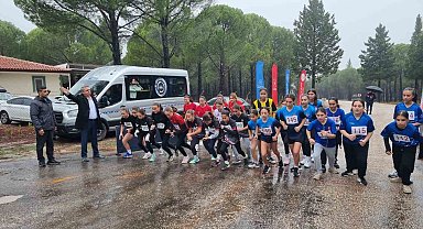 Okul sporları kros il birinciliğinde 130 sporcu ter döktü