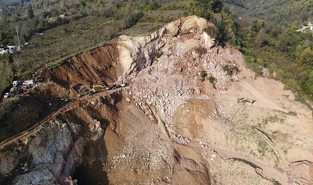 Ordu'da göçükte arama çalışmalarına ara verildi