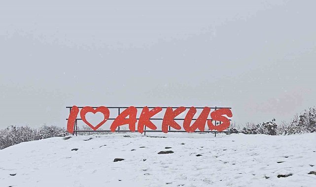 Ordu'nun yükseklerinde kar yağışı