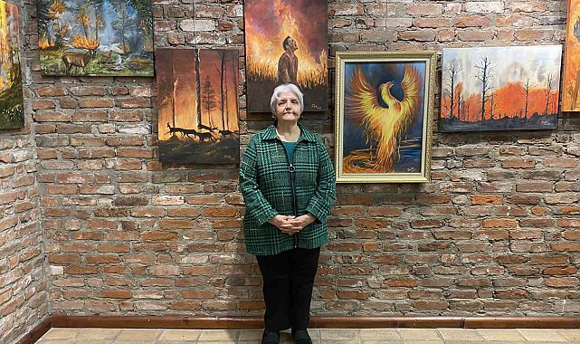 Orman yangınlarını konu alan resim sergisi açıldı