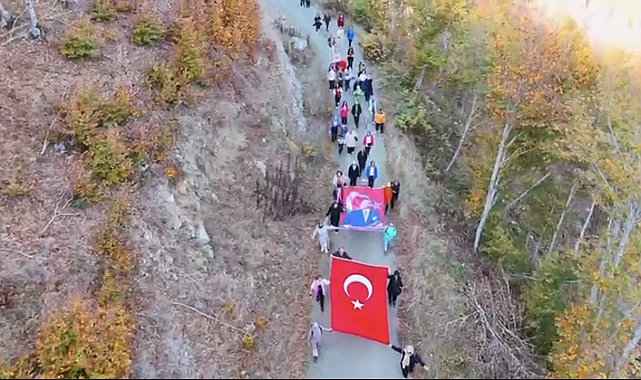 Osmaniye'de doğa severler Atatürk'ü yürüyüşle andı