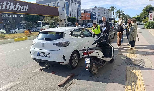 Otomobil ile çarpışan motosiklet sürücüsüne ceza kesildi