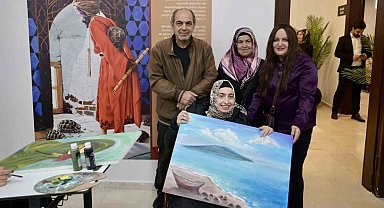 Ressam Neriman Oyman'dan Esenyurt'ta ilham veren buluşma