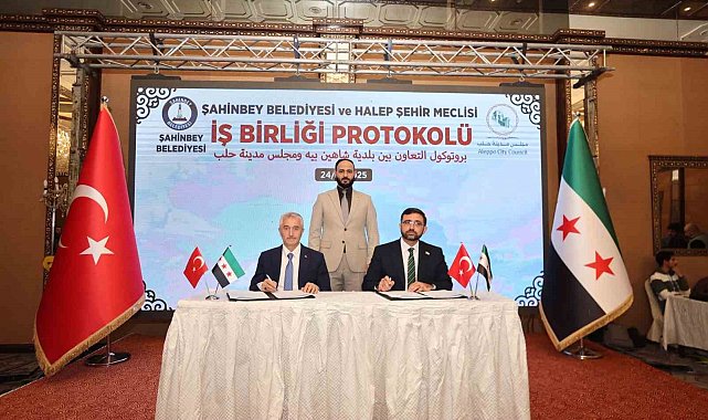 Şahinbey Belediyesi'nden Halep'e kardeşlik eli