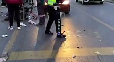 Sakarya'da otomobil ile motorlu bisiklet çarpıştı: 1 yaralı