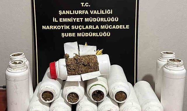 Şanlıurfa'da 7 kilo 150 gram uyuşturucu ele geçirildi