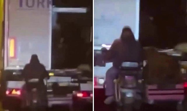 Seyir halindeki tırdan koyun çalan şüpheliler yakalandı