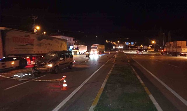 Sivas'ta trafik kazası: 1 kişi hayatını kaybetti
