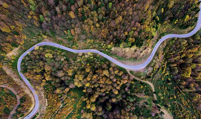 Sonbaharın renkleri Çam Dağı'nı baştan sona sardı