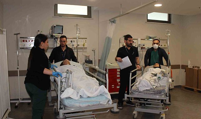 Sular Akademi Hastanesi'nde afet tatbikatı