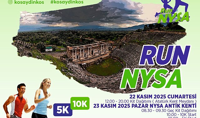Sultanhisar'da Run Nysa başlıyor
