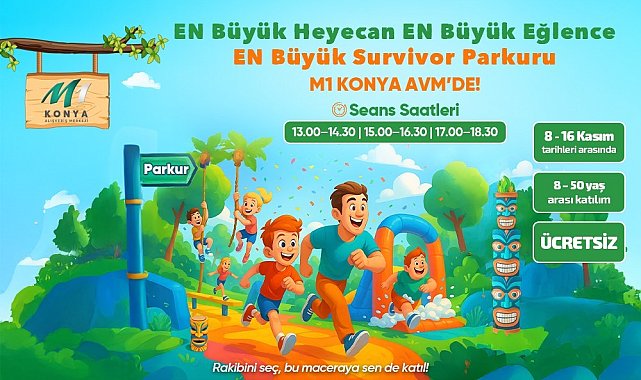Survivor heyecanı M1 Konya AVM'ye taşınıyor
