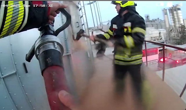 Talaş silosu yangını büyümeden söndürüldü