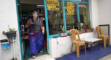 Tatil için geldiği yaylada çay ocağı açtı