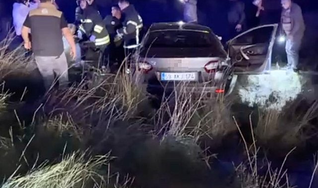 Tekirdağ'da otomobil şarampole yuvarlandı: 1 ölü, 1 yaralı