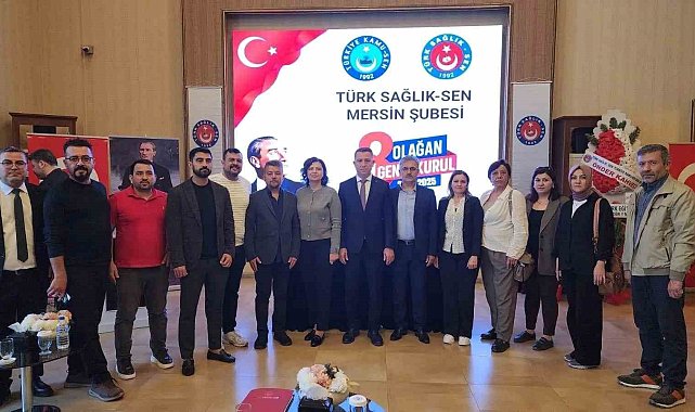 Türk Sağlık-Sen Mersin Şubesi'nde Halil Vural güven tazeledi