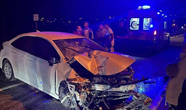Ula'da trafik kazası:2 yaralı