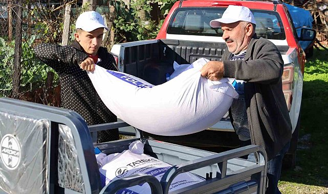 Yangın mağduru çiftçilere tarımsal destek