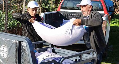 Yangın mağduru çiftçilere tarımsal destek