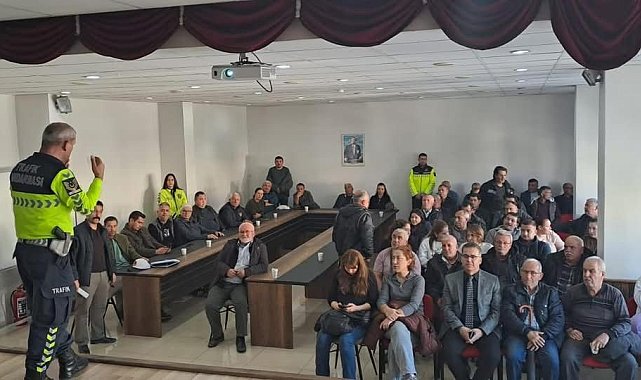 Yatağan'da servis sürücülerine eğitim