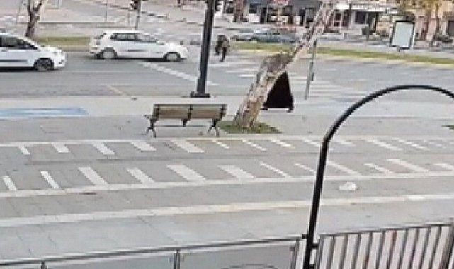 Yolun karşısına geçmeye çalışan yayaya otomobil çarptı