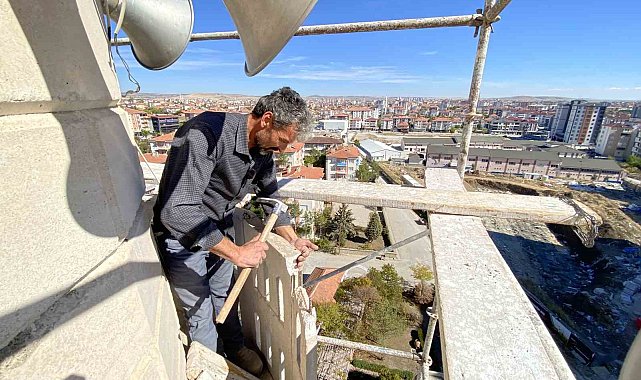 Yozgatlı minare ustası mesleğinin risklerinden dolayı çırak bulamıyor