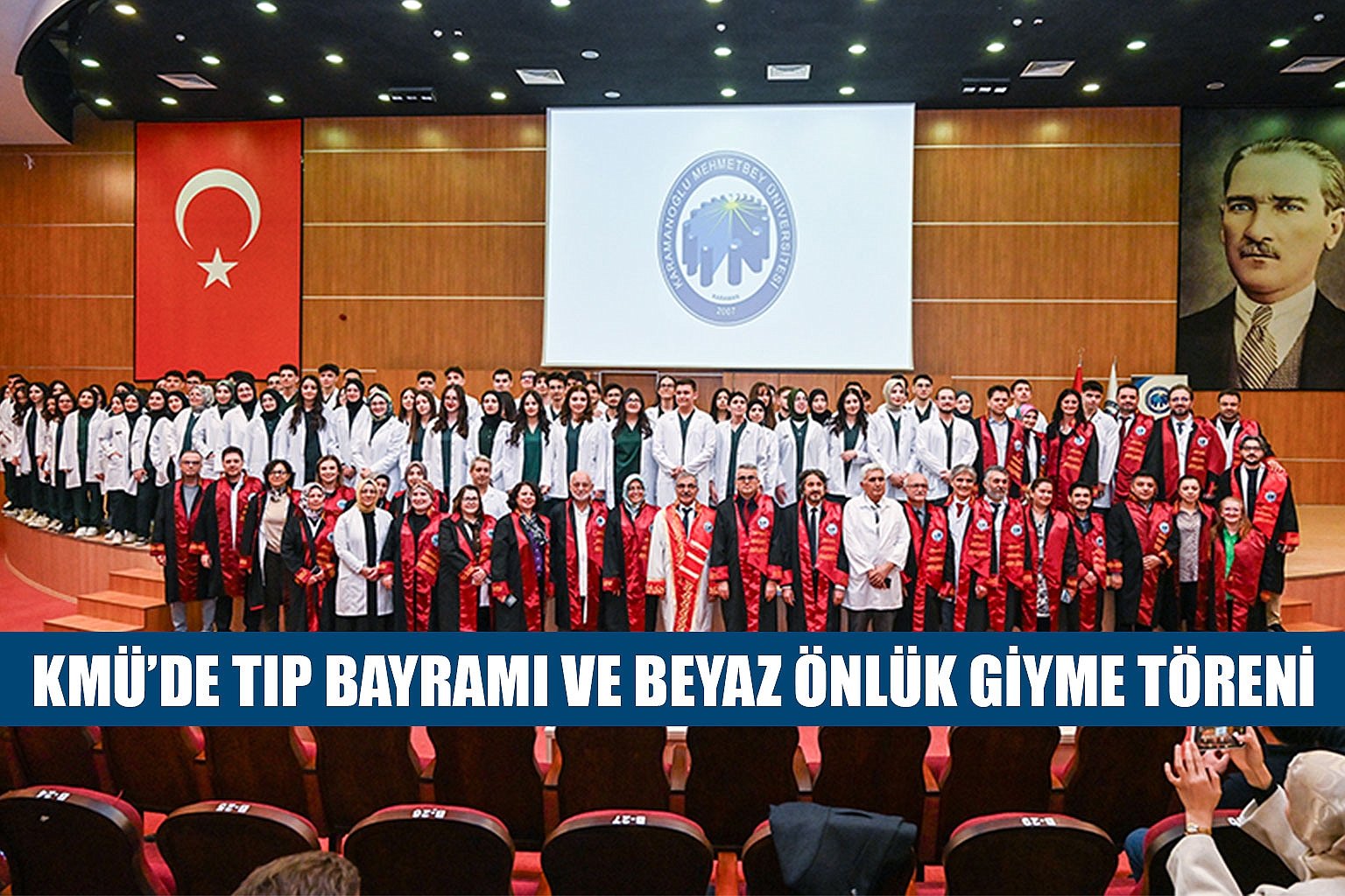 KMÜ’DE TIP BAYRAMI VE BEYAZ ÖNLÜK GİYME TÖRENİ
