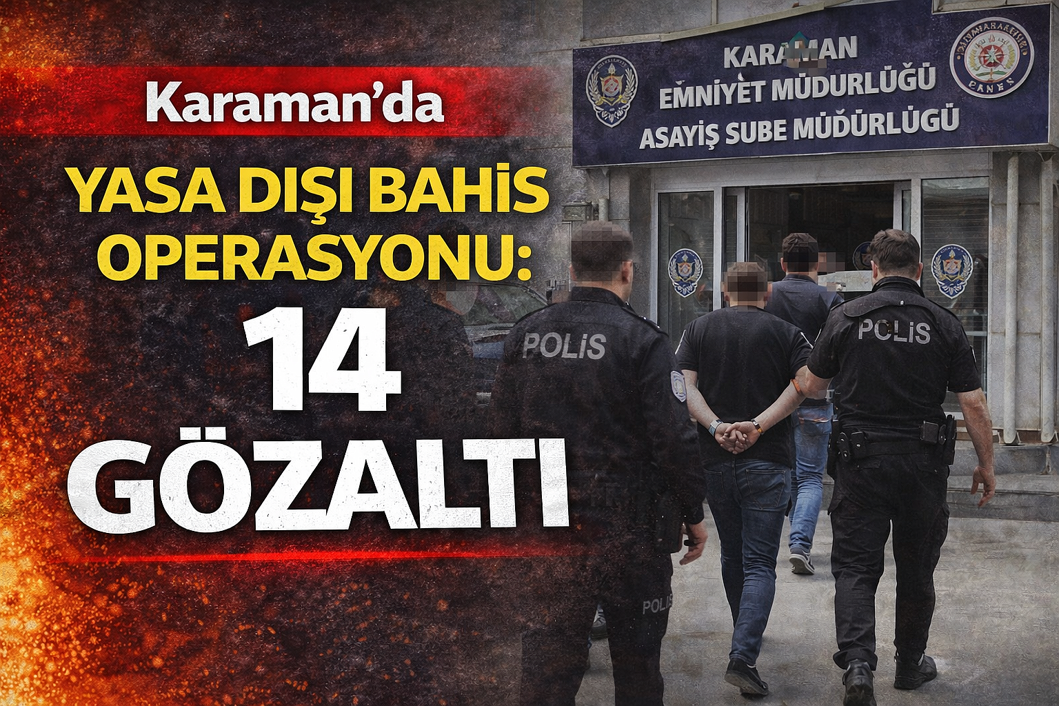 Karaman’da Yasa Dışı Bahis Operasyonu: 14 Gözaltı