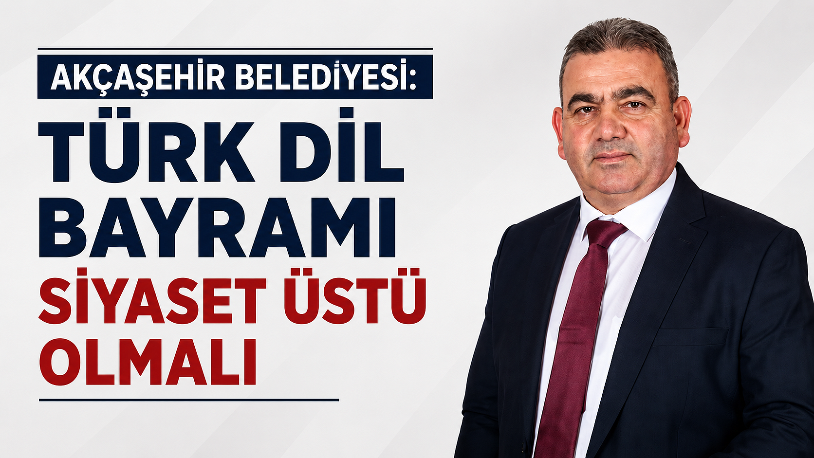 Akçaşehir Belediyesi: ‘Türk Dil Bayramı Siyaset Üstü Olmalı'