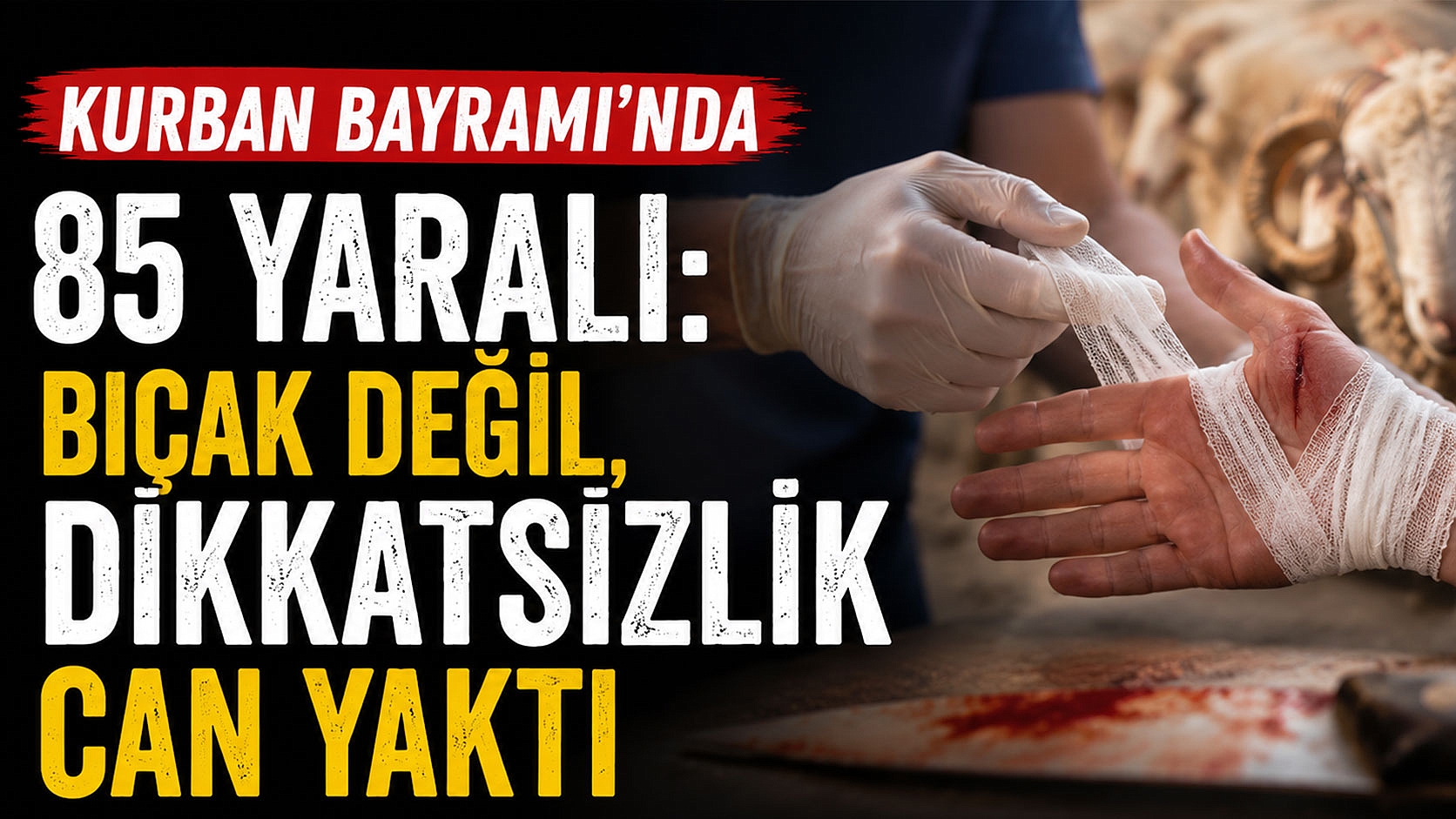 Kurban Bayramı’nda 85 Yaralı: Bıçak Değil, Dikkatsizlik Can Yaktı