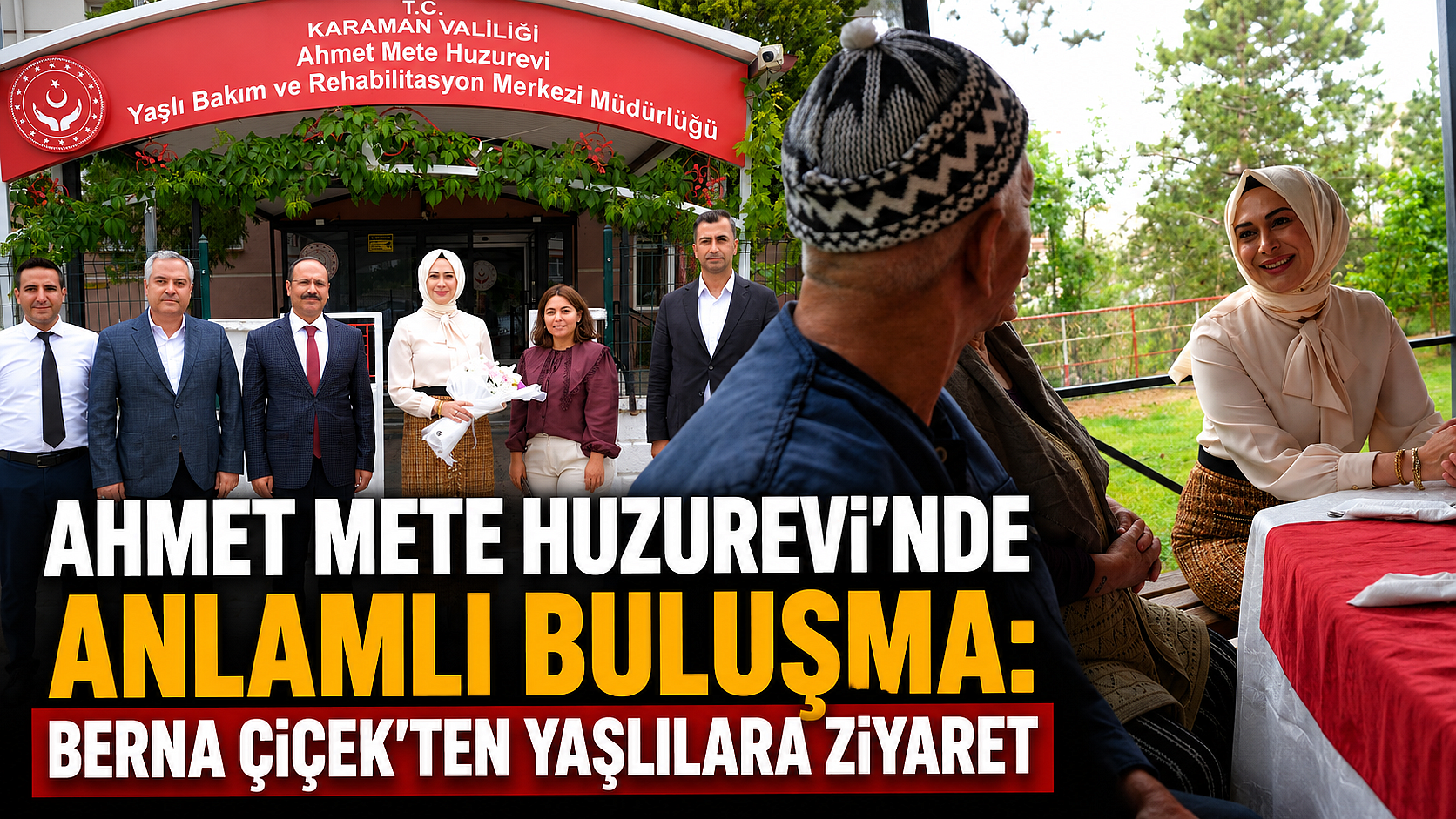 Ahmet Mete Huzurevi’nde Anlamlı Buluşma: Berna Çiçek’ten Yaşlılara Ziyaret